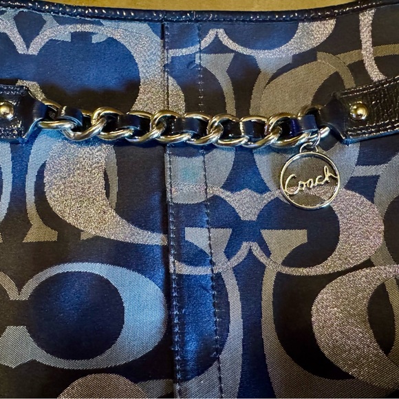 Coach Signature Vintage Chain bag F19820. Rare purple crossbody. - Picture 7 of 11